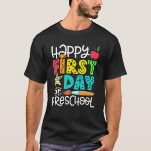 Zurück zur Schule für Lehrer Glücklicher erster Ta T-Shirt