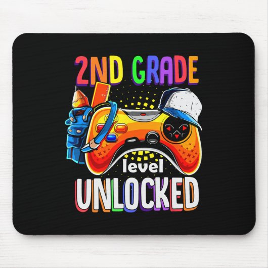 Zurück zur Schule Gamepad 2. Stufe Unlo Mousepad (Vorne)