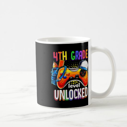 Zurück zur Schule Gamepad 4. Stufe Unlo Kaffeetasse (Rechts)