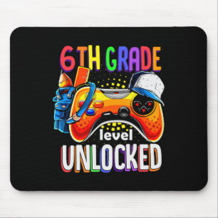 Zurück zur Schule Gamepad Sechste Stufe Unloc Mousepad