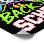 Zurück zur Schule Gamer Controller Cool Lustiger V Poster (Ecke)