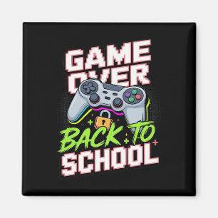 Zurück zur Schule Gamer Controller Cool Lustiges V Magnet