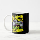 Zurück zur Schule Gamer Controller Lustiger Spruch Kaffeetasse (Links)