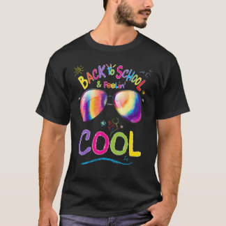 Zurück zur Schule & Gefühl Coole Gefärbte Krawatte T-Shirt