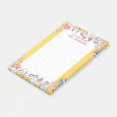 Zurück zur Schule Gelb Post-it Klebezettel (angewinkelt)