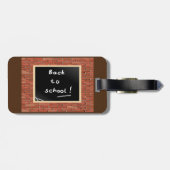 Zurück zur Schule Gepäckanhänger (Rückseite horizontal)