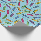 zurück zur Schule | Geschenk des Lehrers Geschenkpapier (Ecke)