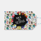 Zurück zur Schule Geschenkanhänger (Vorderseite (Horizontal))