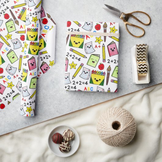 Zurück zur Schule Geschenkpapier (Kunsthandwerk)