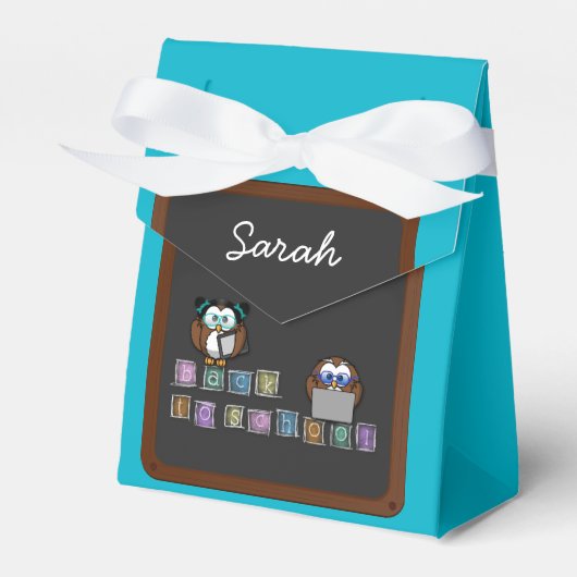 zurück zur Schule Geschenkschachtel (Vorderseite)