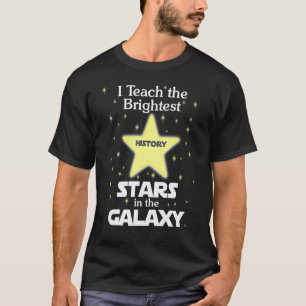Zurück zur Schule Geschichtslehrer Hellste Sterne T-Shirt