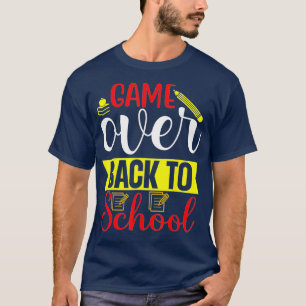 Zurück zur Schule Gezwitscher über Lehrer Student  T-Shirt