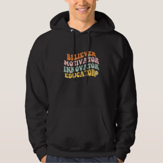 Zurück zur Schule Gläubiger Motivator Innovator Er Hoodie