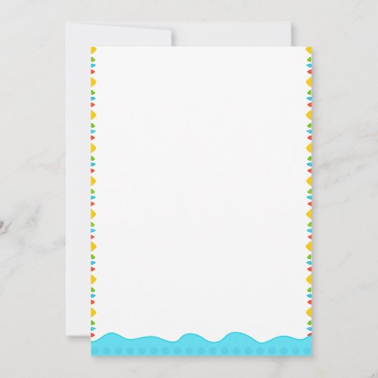 Zurück zur Schule Good Bye Summer Hello School Einladung (Rückseite)