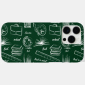 Zurück zur Schule - grün weiß Case-Mate iPhone Hülle (Rückseite (Horizontal))