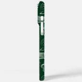 Zurück zur Schule - grün weiß Case-Mate iPhone Hülle (Rückseite / Links)