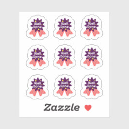 Zurück zur Schule "Gut gemacht" Aufkleber