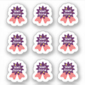 Zurück zur Schule "Gut gemacht" Aufkleber (Vorderseite)