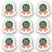 Zurück zur Schule "Gut gemacht" Aufkleber (Vorderseite)