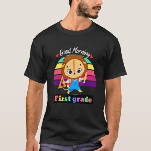 Zurück zur Schule Guten Morgen Erste Klasse Lehrer T-Shirt
