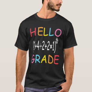Zurück zur Schule Hallo Fünfte Klasse Gleichung Ma T-Shirt