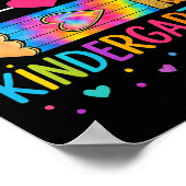 Zurück zur Schule Hallo Kindergarten Leopard Tie D Poster (Ecke)