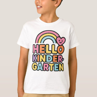 Zurück zur Schule Hallo Kindergartenlehrer Kinder T-Shirt