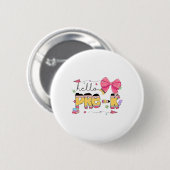 Zurück zur Schule Hallo Pre-k-Lehrer Coquette Blei Button (Vorne & Hinten)