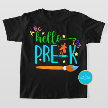 Zurück zur Schule Hallo Pre-K T - Shirt