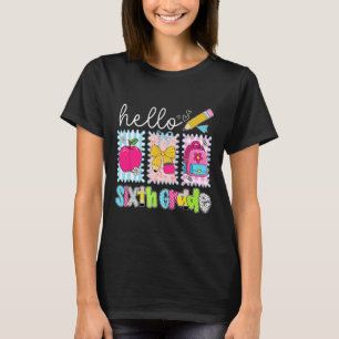 Zurück zur Schule Hallo Sechste Klasse Lehrer Coqu T-Shirt