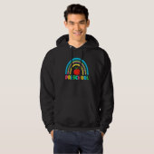Zurück zur Schule Hallo Vorschule Boho Regenbogen Hoodie (Vorne ganz)