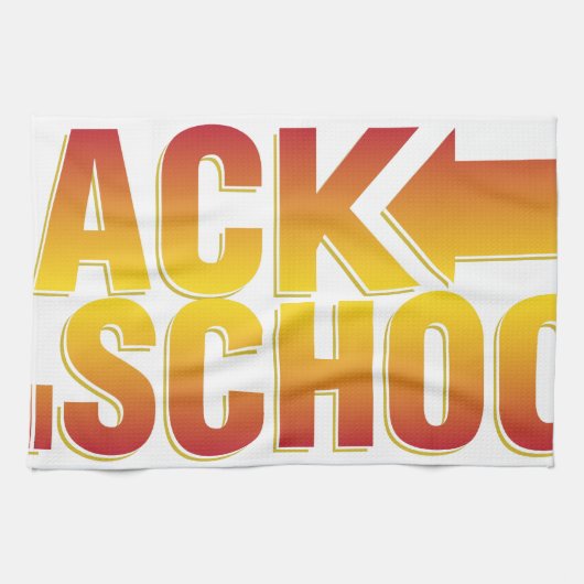 zurück zur Schule Handtuch (Horizontal)