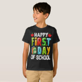 Zurück zur Schule - Happy First Day of School Chil T-Shirt (Vorne ganz)