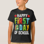 Zurück zur Schule - Happy First Day of School Chil T-Shirt (Vorderseite)