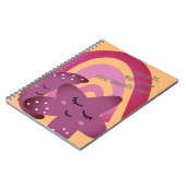 Zurück zur Schule Happy Smile Star Moon Regenbogen Notizblock (Linke Seite)