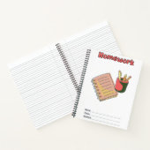 zurück zur Schule, Hausaufgaben der Uni Notizblock (Innenseite)