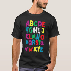 Zurück zur Schule Hi Alphabet Vor-K Kindergarten L T-Shirt