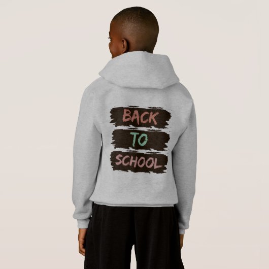 Zurück zur Schule Hoodie (Schwarz voll)
