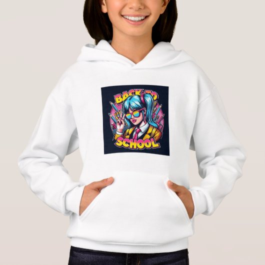 Zurück zur Schule Hoodie (Vorderseite)