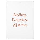 Zurück zur Schule I Aquarellkinder Klemmbrett (Rückseite)