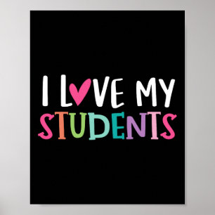 Zurück zur Schule I Liebe meine Schüler Lehrerin F Poster