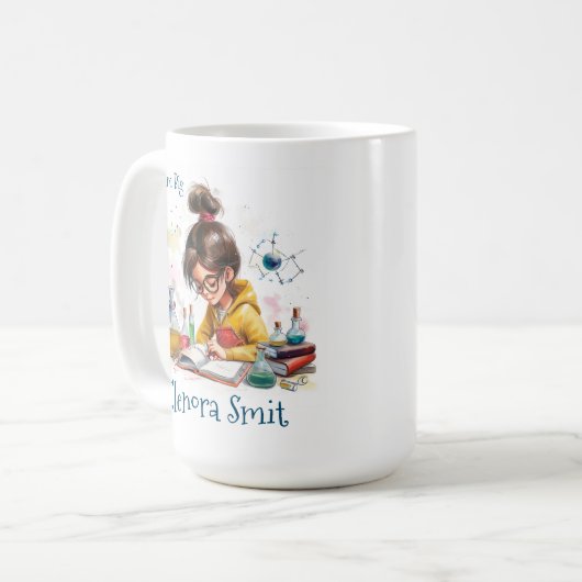 Zurück zur Schule I Wissenschaft 1 Kaffeetasse (Vorderseite Links)