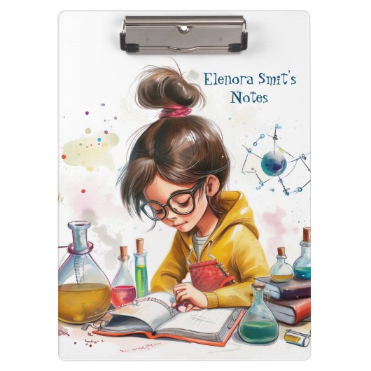 Zurück zur Schule I Wissenschaft 1 Klemmbrett (Vorderseite)