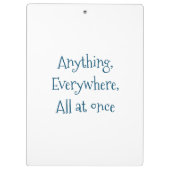 Zurück zur Schule I Wissenschaft 6 Klemmbrett (Rückseite)