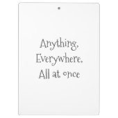 Zurück zur Schule I Wissenschaft 8 Klemmbrett (Rückseite)