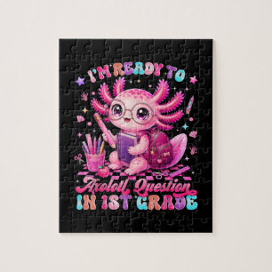 Zurück zur Schule Ich bin bereit, Axolotl-Fragen z Puzzle
