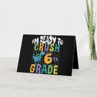 Zurück zur Schule Ich bin bereit, den 6. Grad Dino