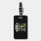 Zurück zur Schule Ich bin bereit, den 6. Grad Dino Gepäckanhänger (Vorderseite vertikal)