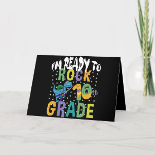 Zurück zur Schule Ich bin bereit, die 10. Klasse z Dankeskarte
