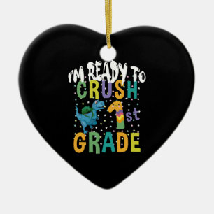 Zurück zur Schule Ich bin bereit, die 1. Klasse Di Keramik Ornament